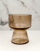 Amber Pedestal Vase
