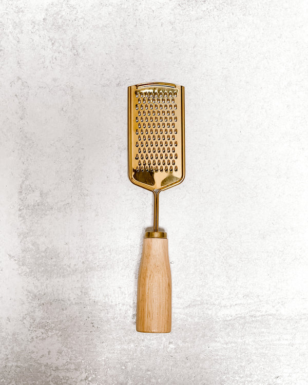 Wood + Gold Grater
