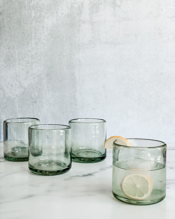 Recycled Glass Double Old Fashioned (Set of 4)