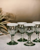 White Rim Sipping Goblets (S/4)